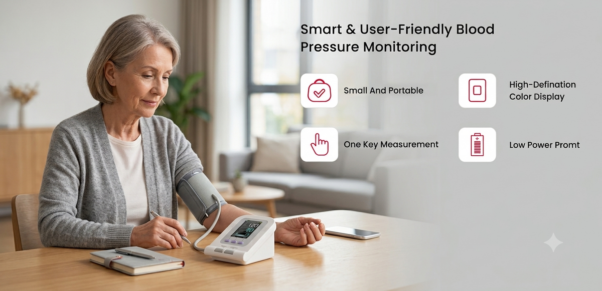 Contec Blood Pressure Monitor 08A – Fully Automatic Digital BP Monitor