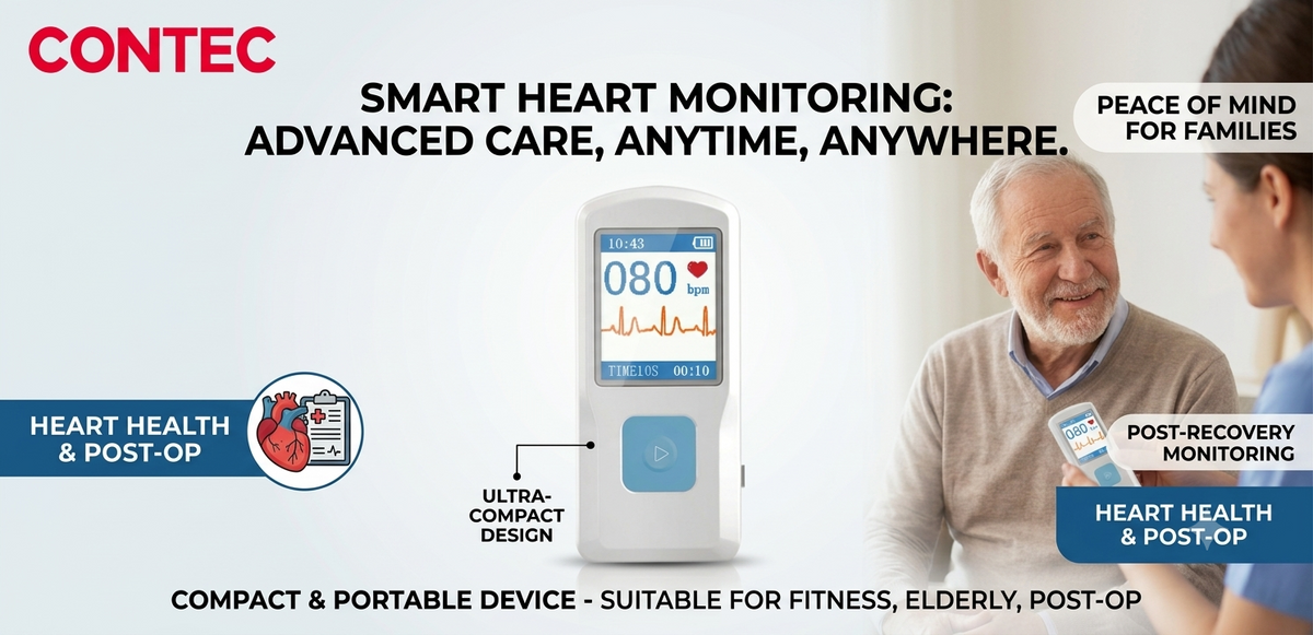 Contec ECG Monitor-PM10: Reliable Cardiac Monitoring for Modern Healthcare