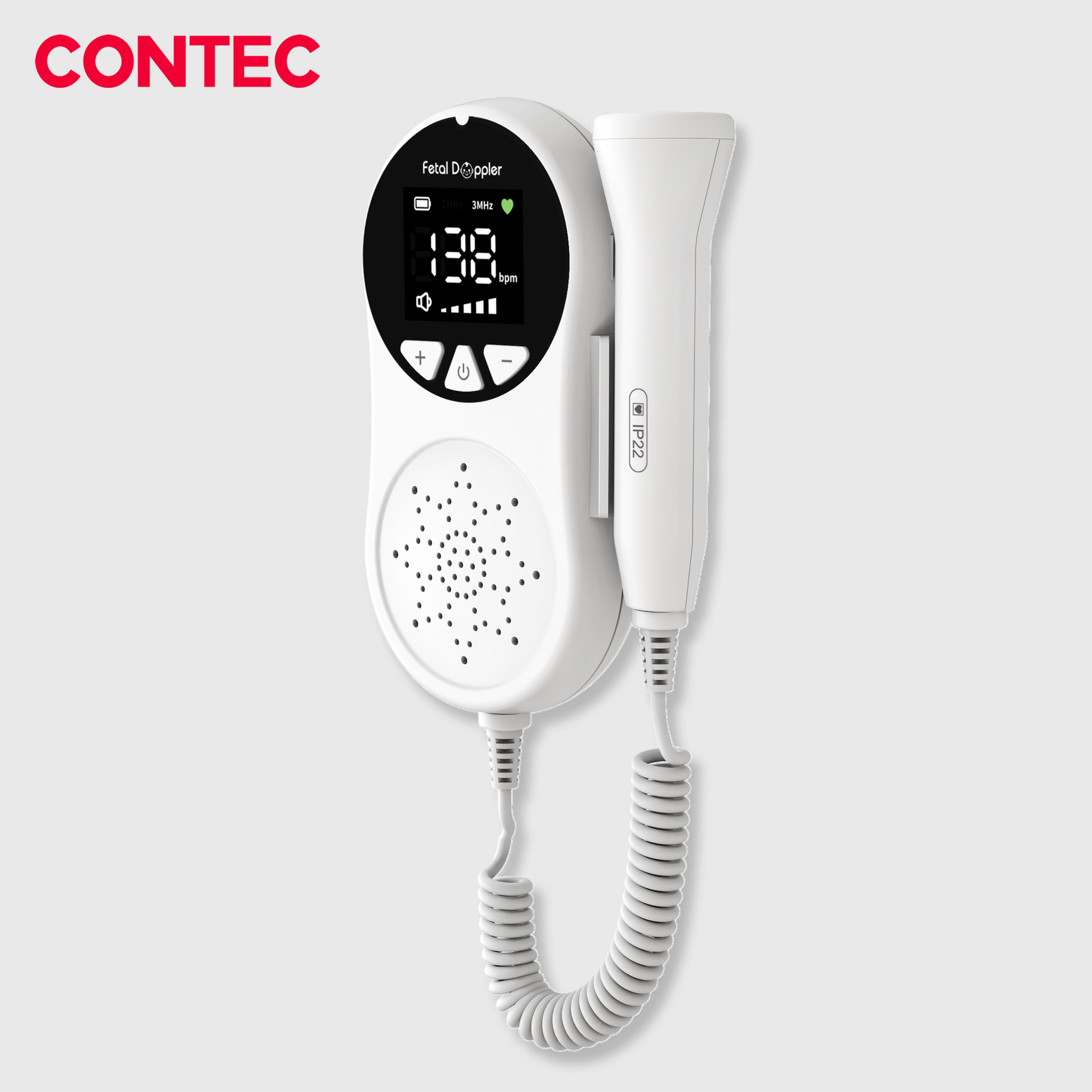 CONTEC10A Pocket Fetal Doppler – Portable Fetal Heart Rate Monitor.