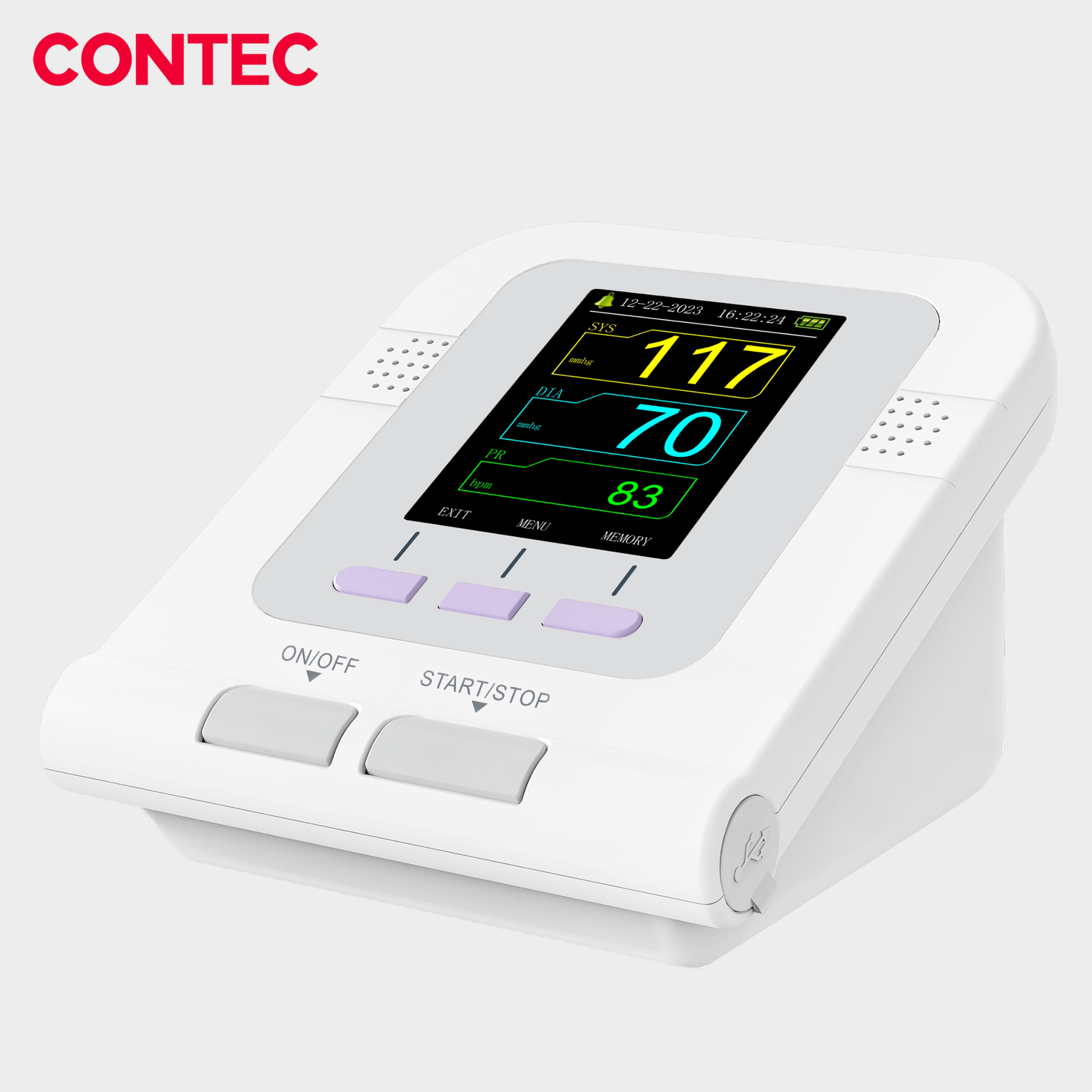 CONTEC08A Fully Automatic Digital Upper Arm Blood Pressure Monitor.