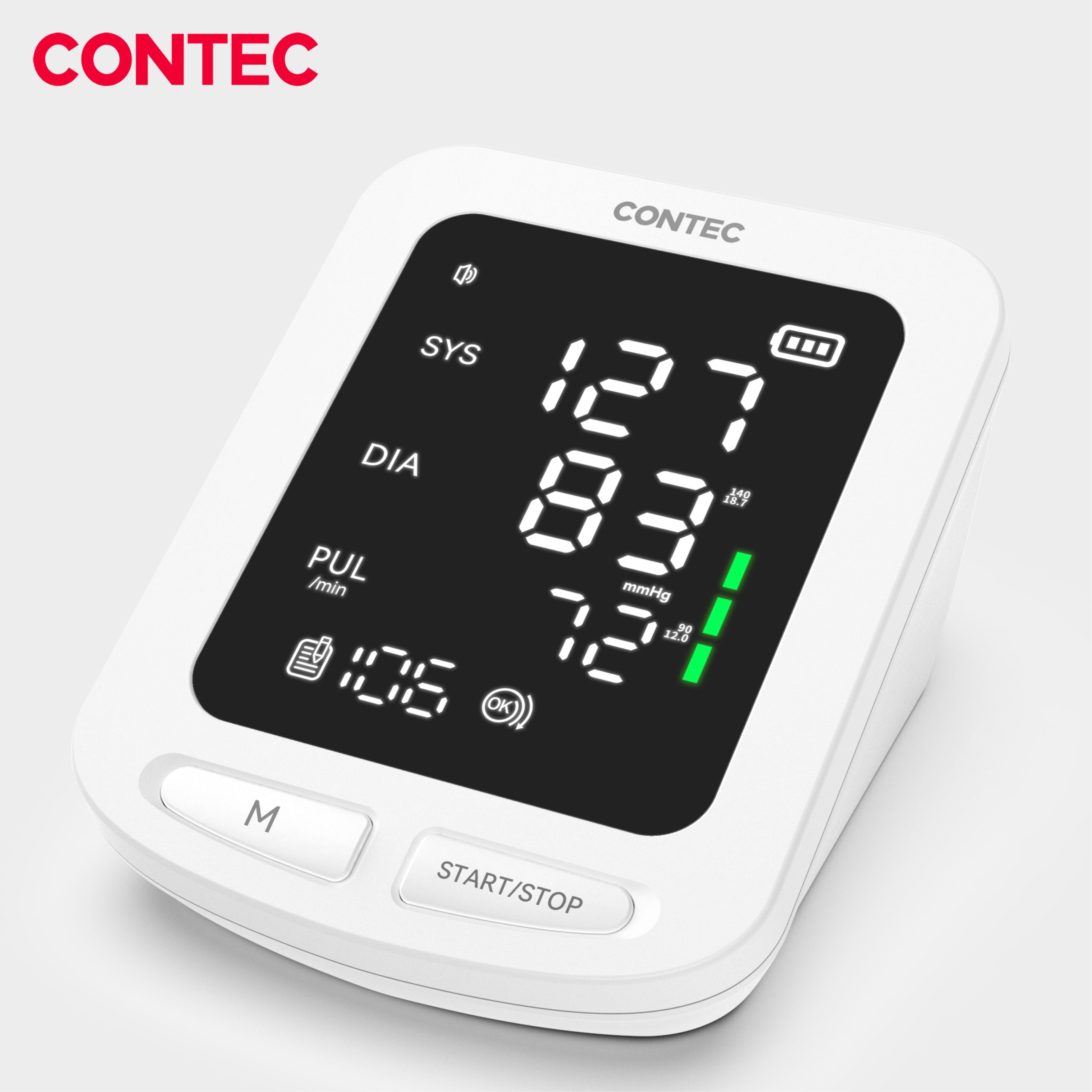 Electronic Sphygmomanometer (LED)– One-Touch Digital BP & Pulse Monitor -CONTEC08E