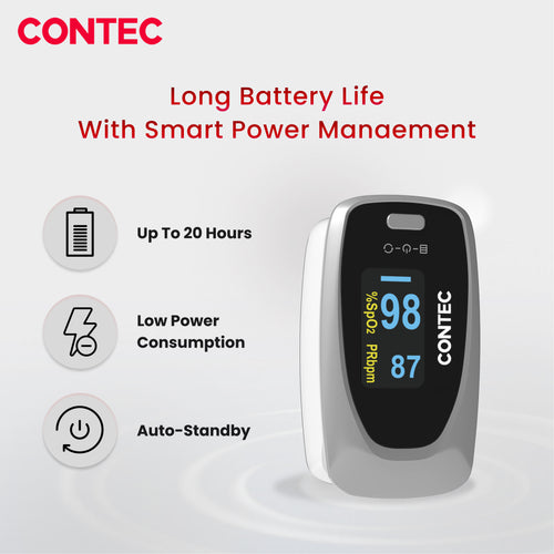 CMS50D2 Fingertip Pulse Oximeter – SpO₂, Pulse Rate & Perfusion Index Monitor.