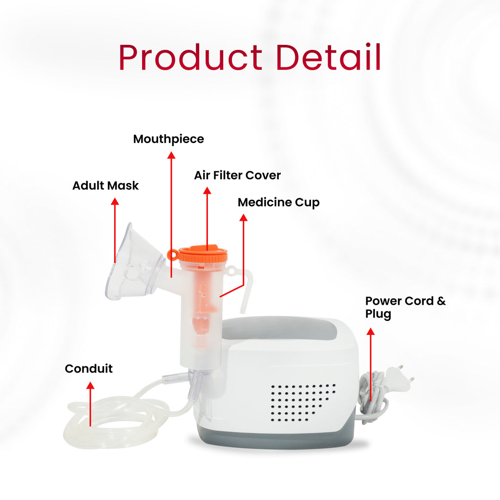 NE-J01 Compressor Nebulizer Machine – Fine Mist Respiratory therapy device.