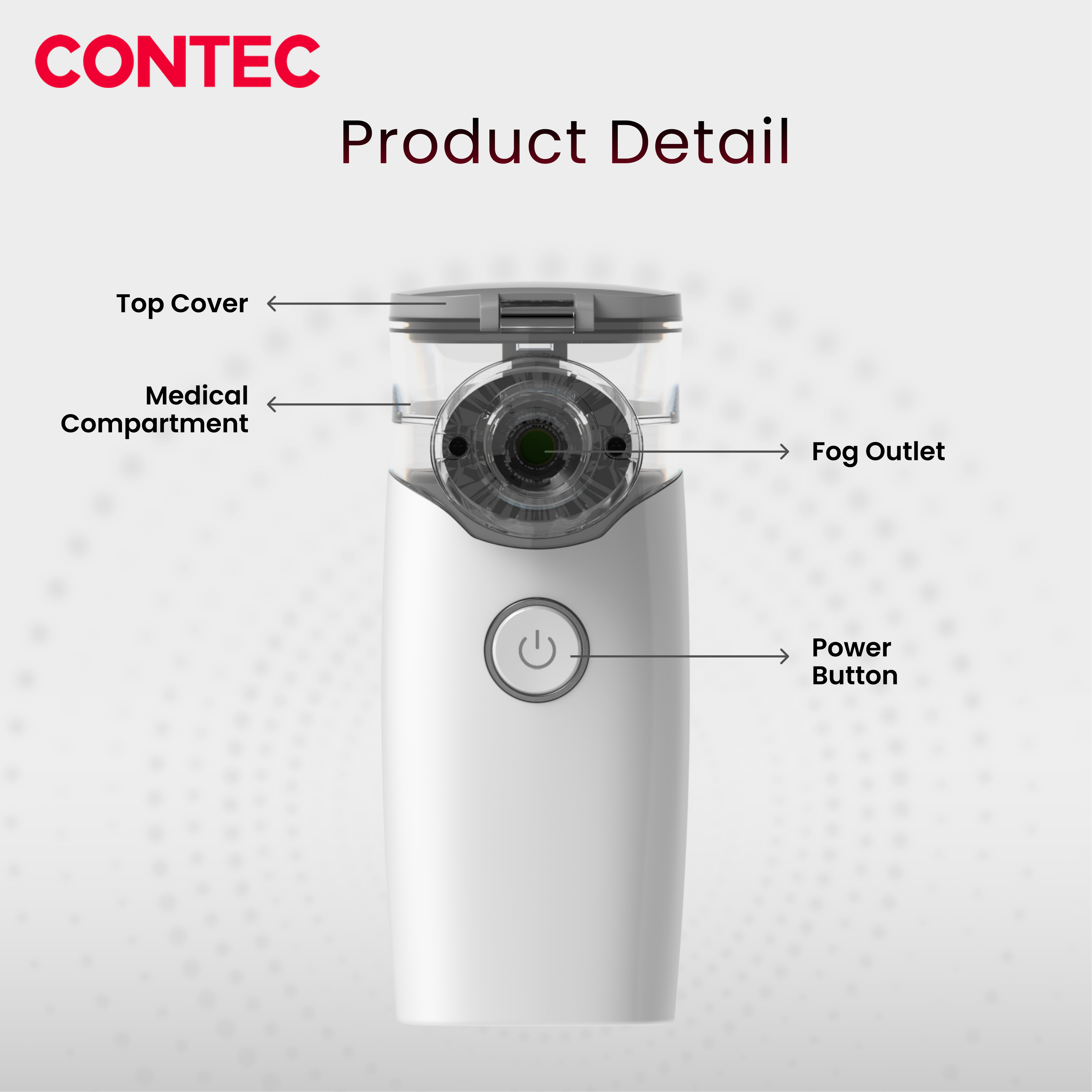 NE-M01L Mesh Nebulizer – Portable Ultrasonic Inhalation therapy device.