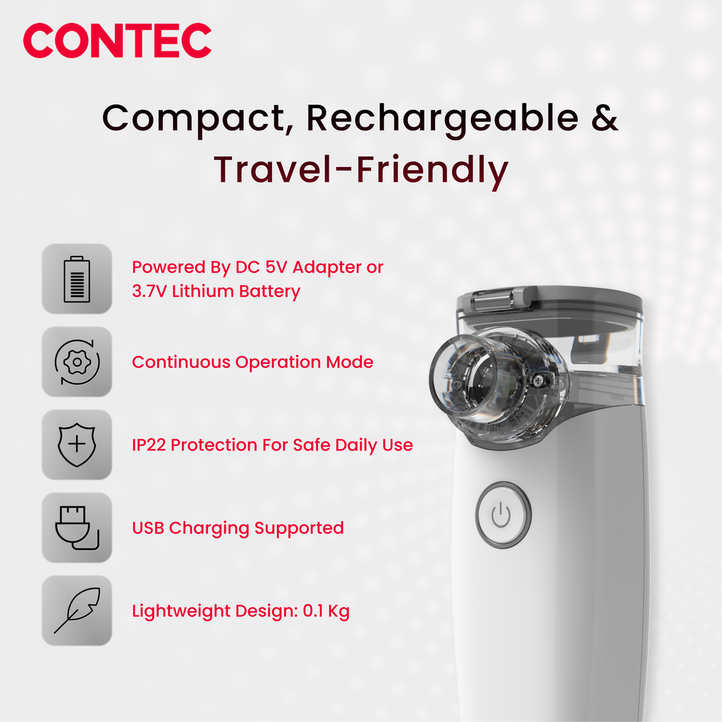 NE-M01L Mesh Nebulizer – Portable Ultrasonic Inhalation therapy device.