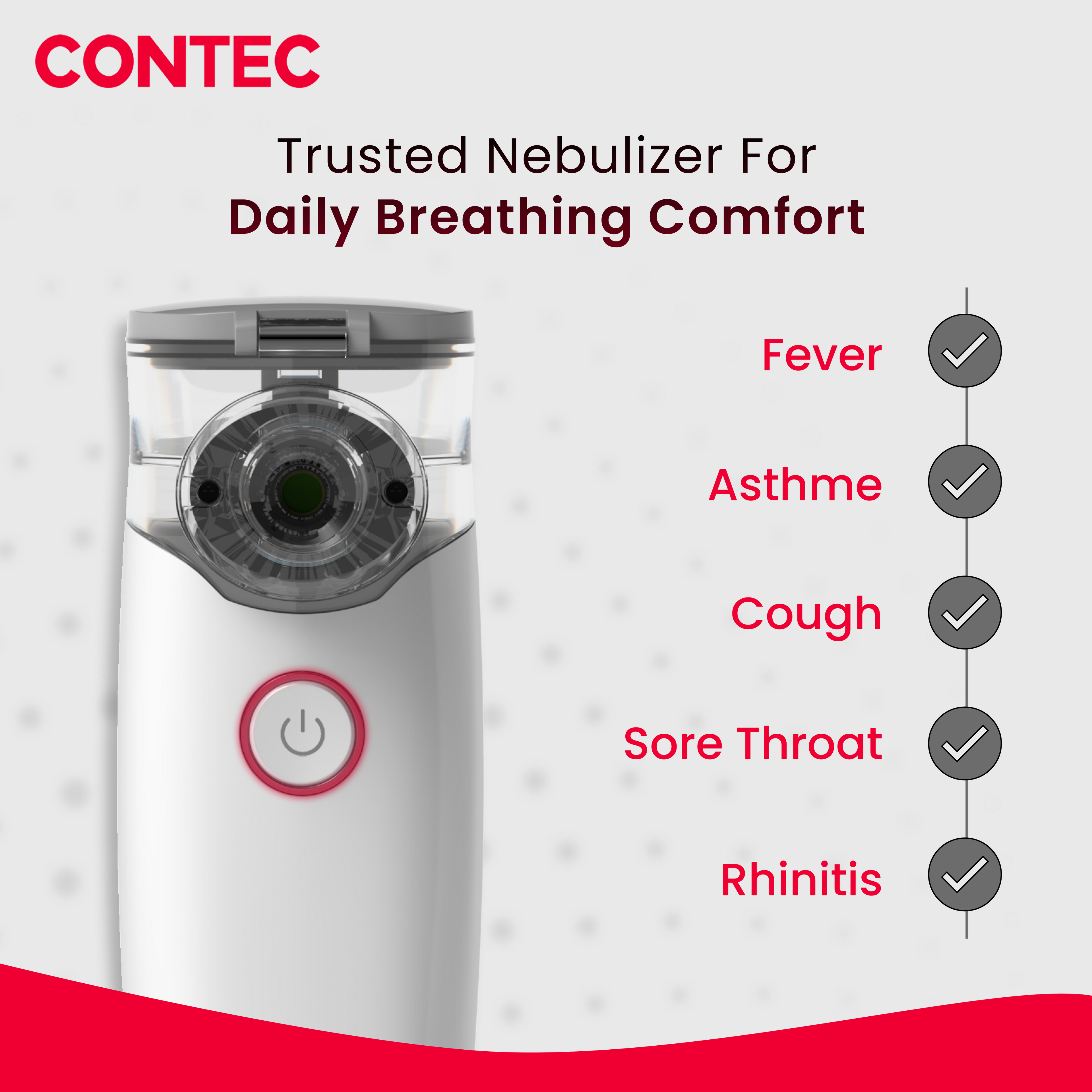 NE-M01L Mesh Nebulizer – Portable Ultrasonic Inhalation therapy device.