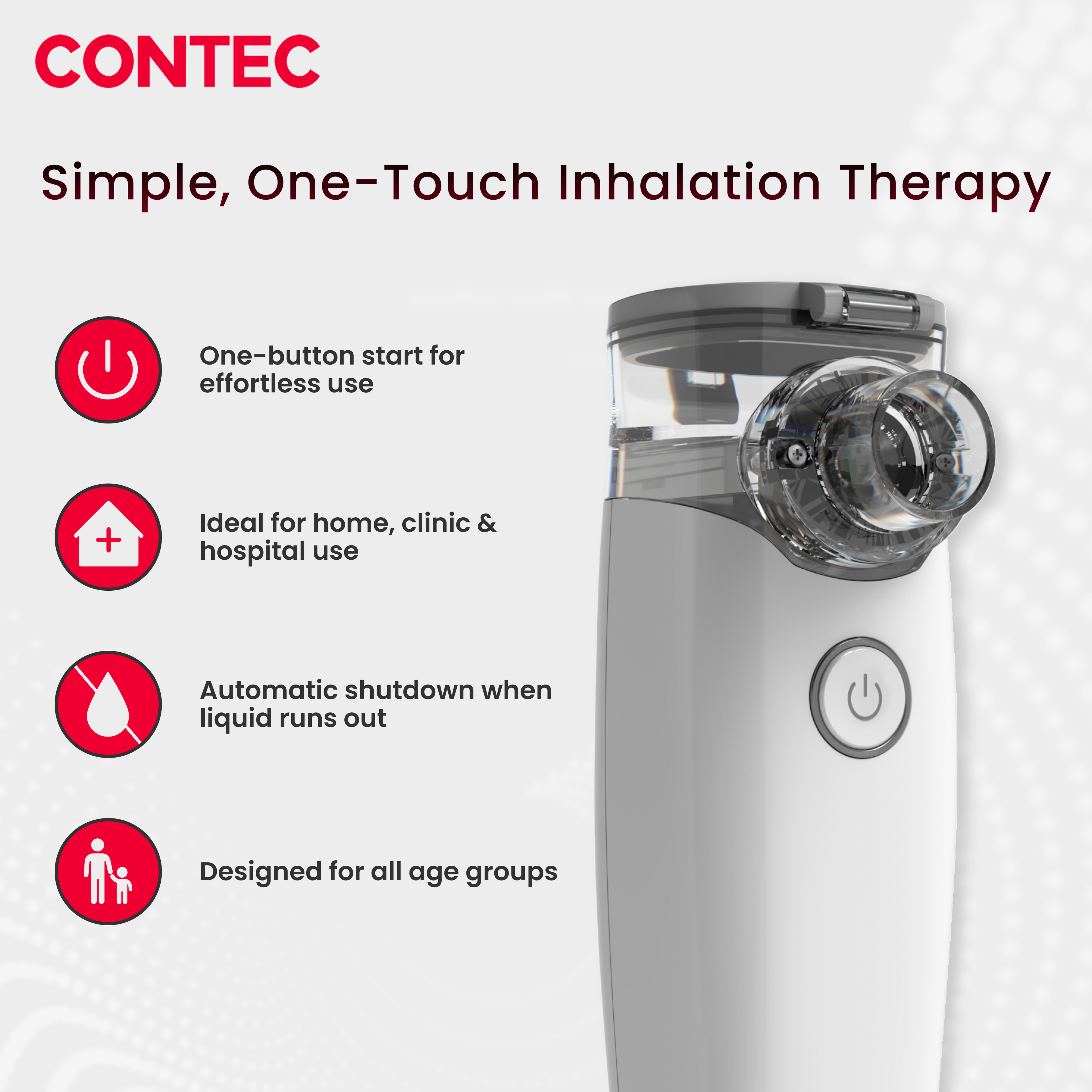 NE-M01L Mesh Nebulizer – Portable Ultrasonic Inhalation therapy device.