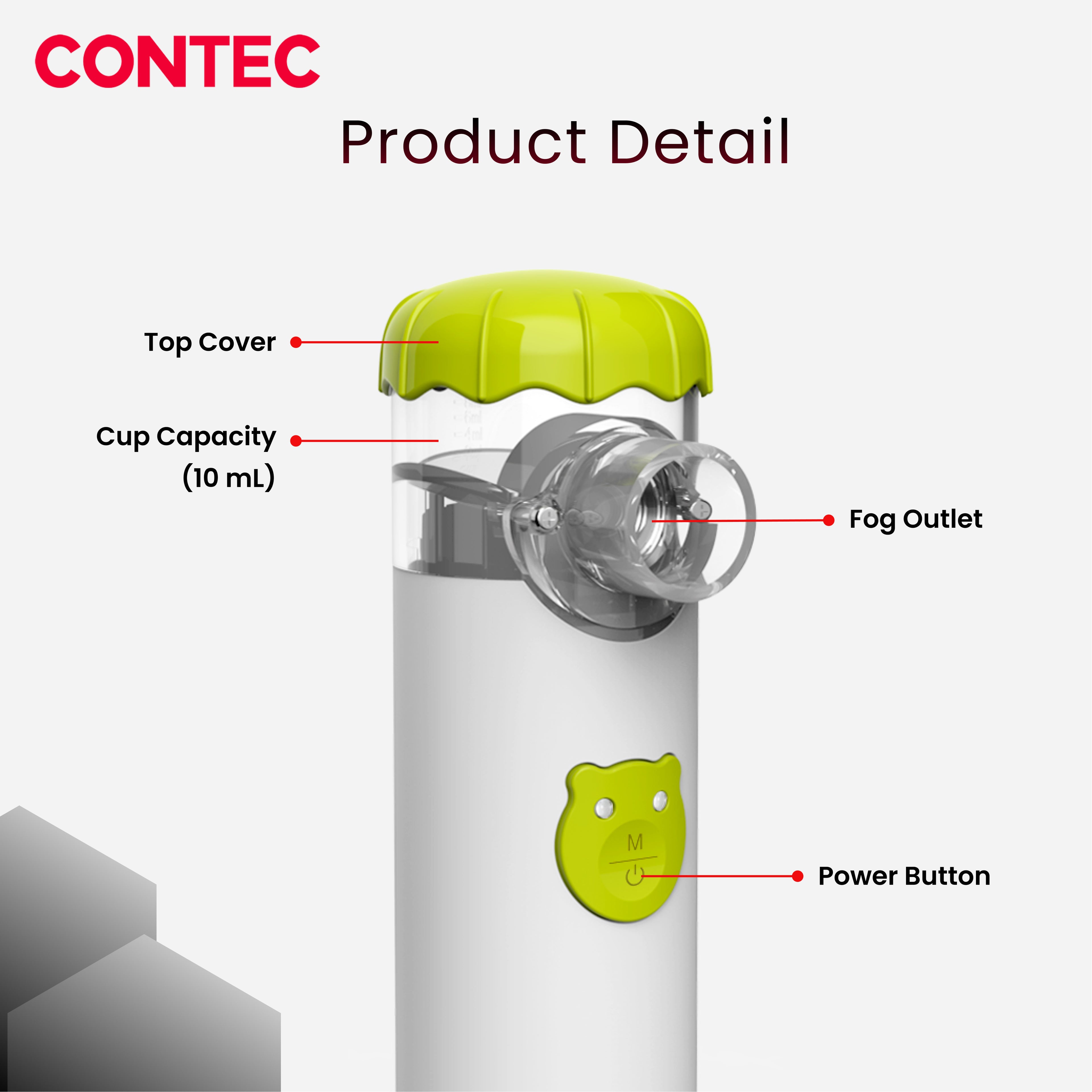 NE-M02 Mesh Nebulizer – Portable Ultrasonic Inhalation therapy device.