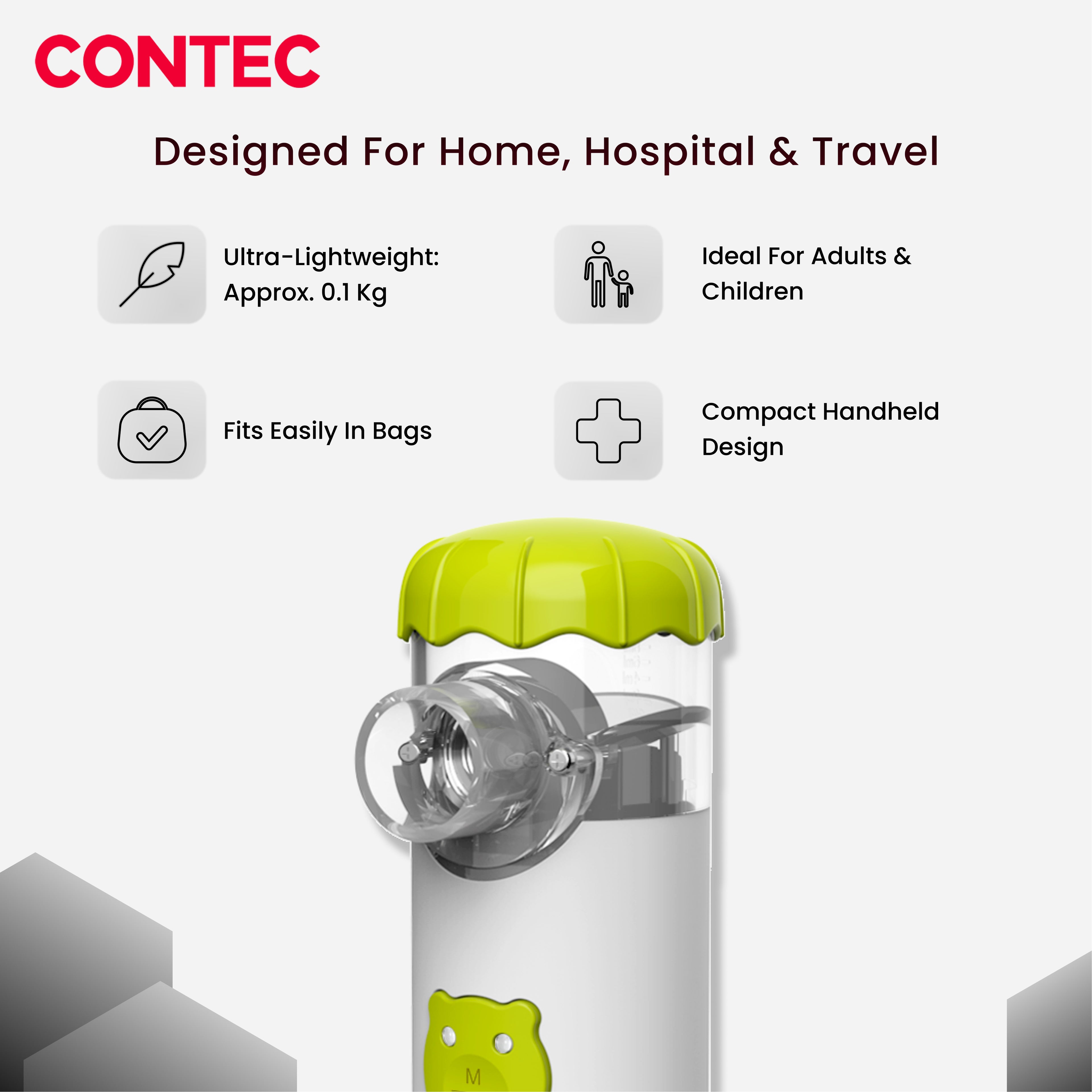 NE-M02 Mesh Nebulizer – Portable Ultrasonic Inhalation therapy device.