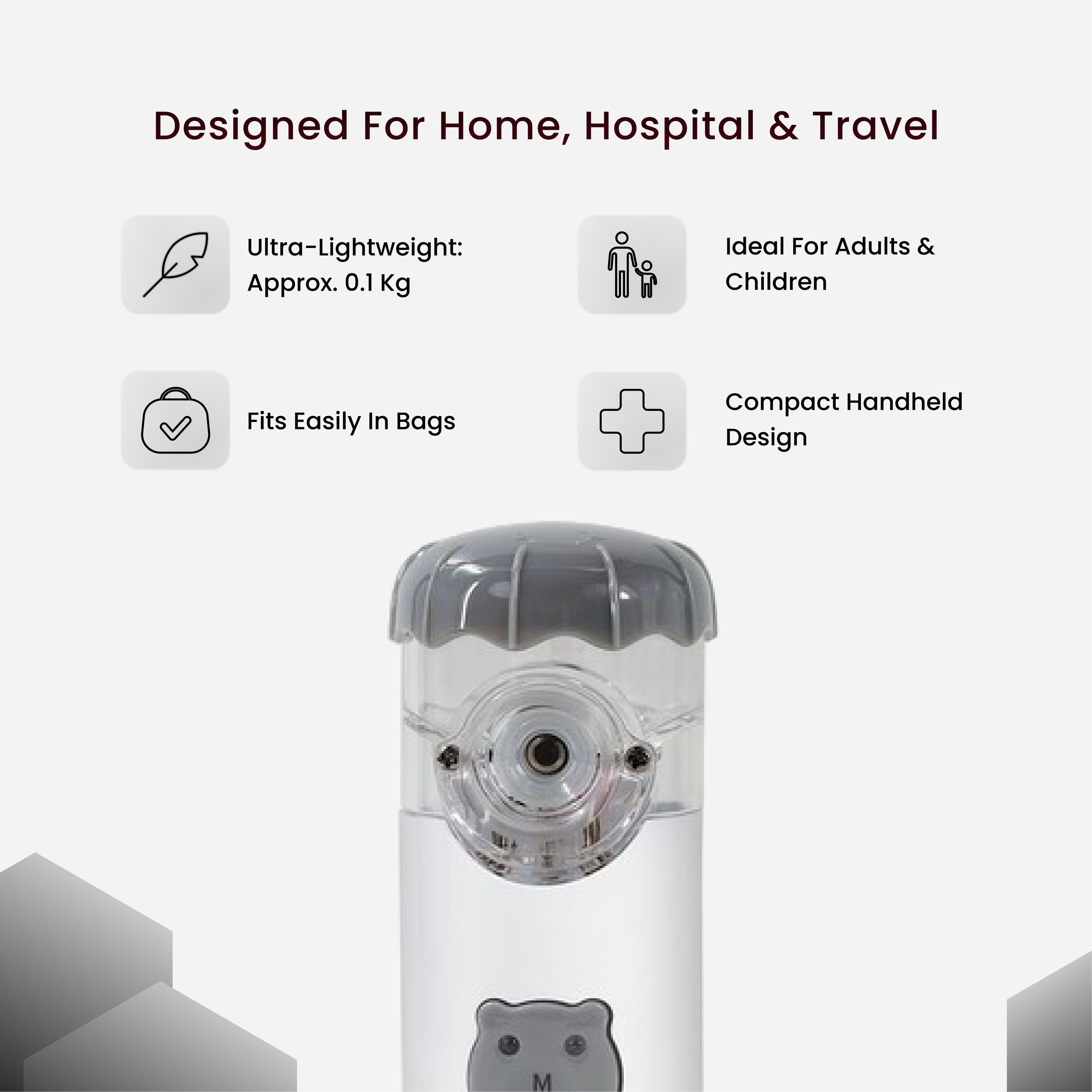 NE-M02 Mesh Nebulizer – Portable Ultrasonic Inhalation therapy device.