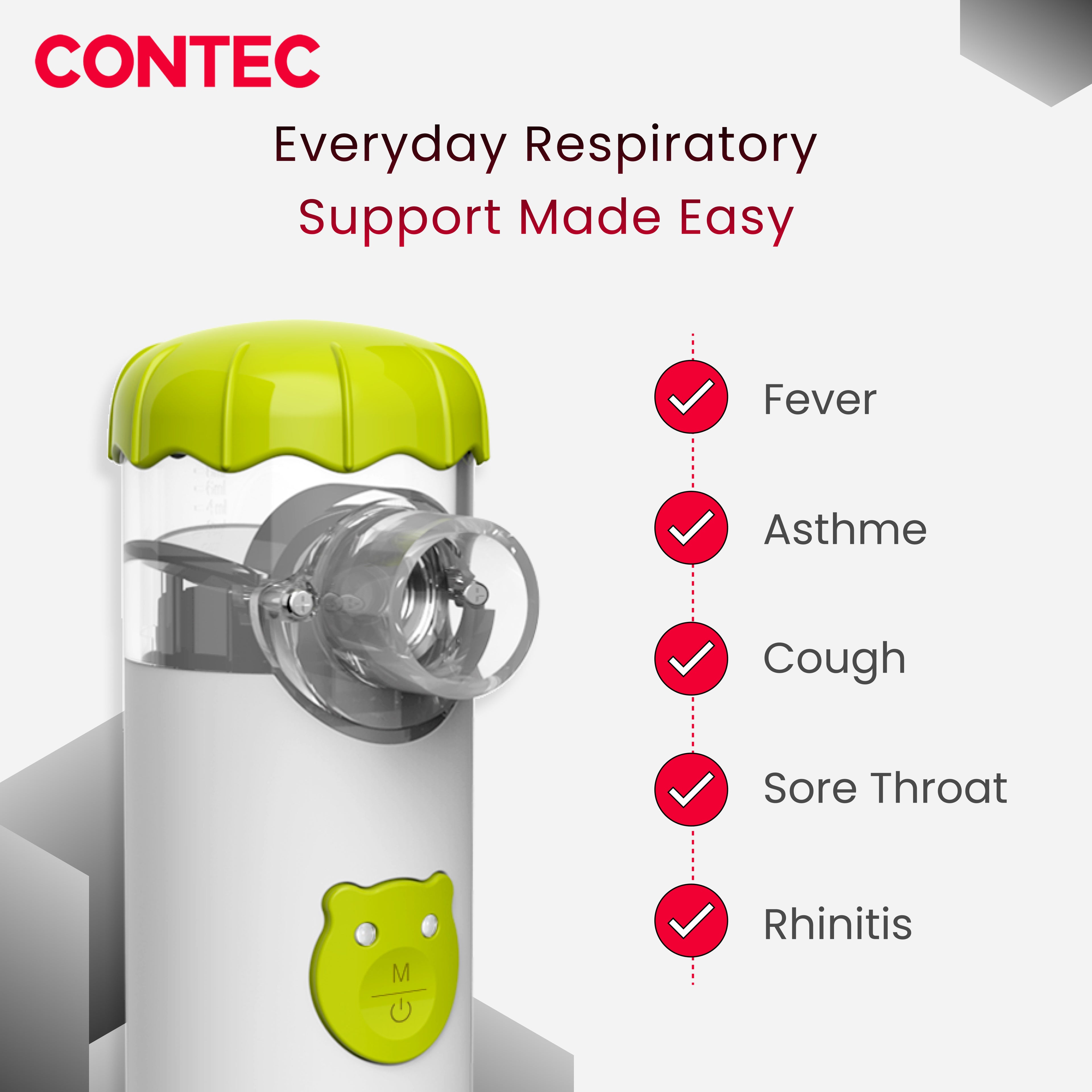 NE-M02 Mesh Nebulizer – Portable Ultrasonic Inhalation therapy device.