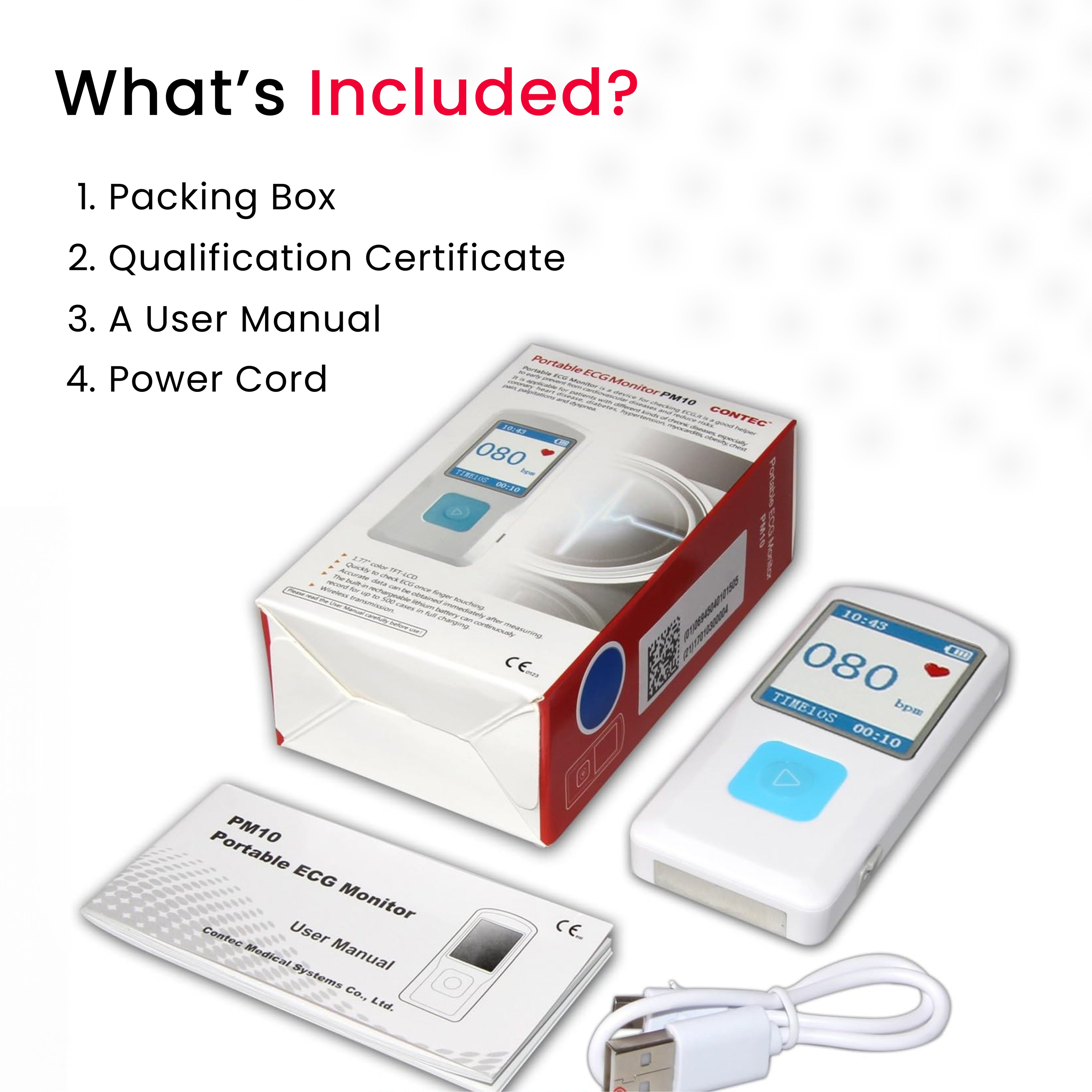 PM10 Portable ECG Monitor – Personal Heart Rhythm & Cardiac Health Device.