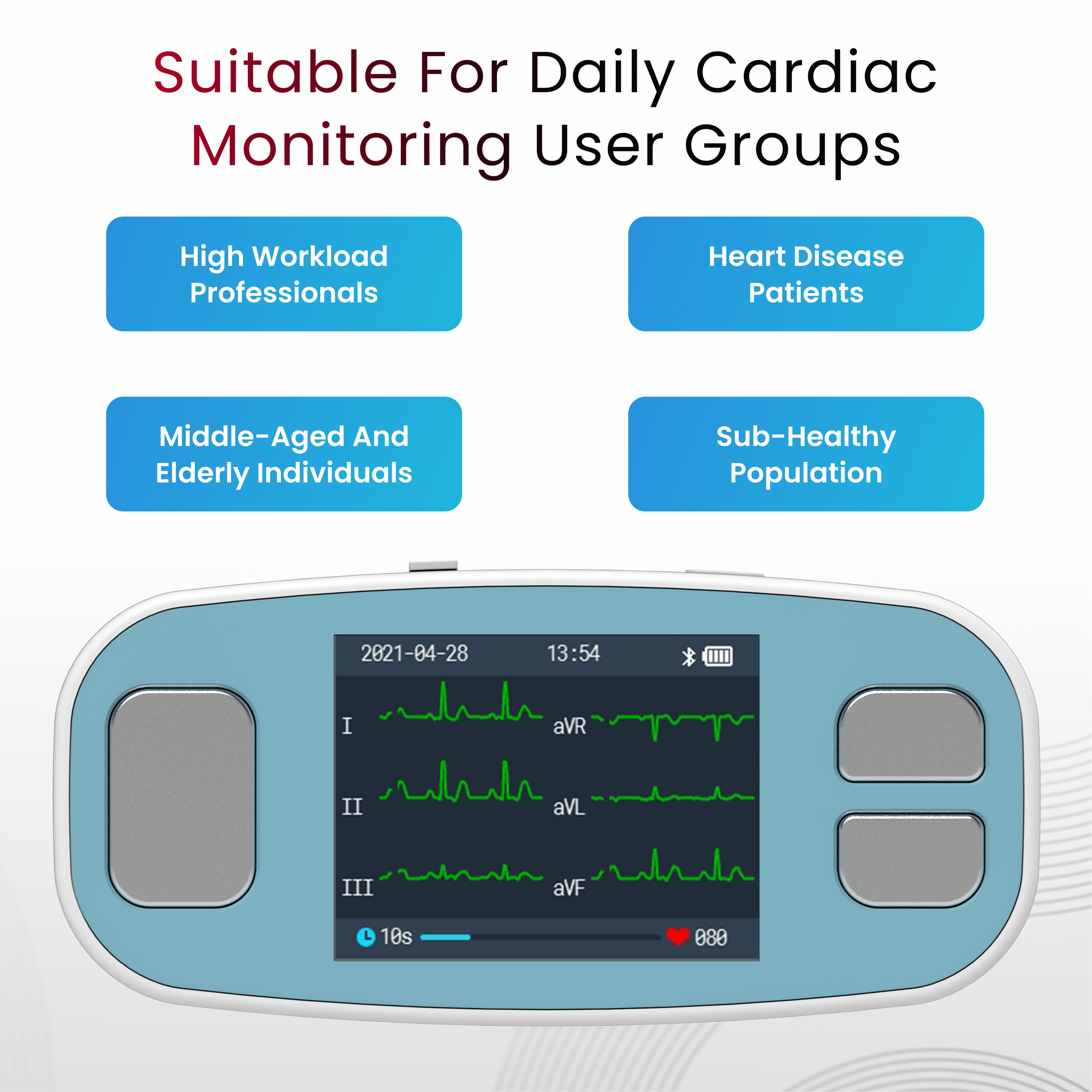 PM20 Portable ECG Monitor – Compact Heart Rhythm & Cardiac Health Monitor.